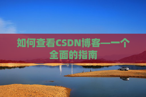 如何查看CSDN博客—一个全面的指南